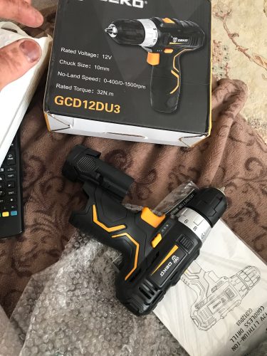 DEKO GCD12DU3 12V Max Electric Screwdriver Cordless Drill Mini Wireless Power Driver DC Lithium-Ion Battery 3/8-Inch 2-Speed photo review