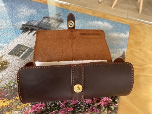 CONTACT'S FAMILY 3 Slot Watch Roll Case Chic Display Watch Box Cow Leather Travel Wrist Jewelry Storage Pouch Organizer Gift photo review