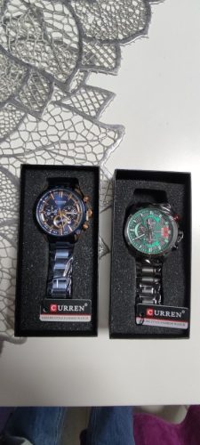 CURREN New Fashion Watches with Stainless Steel Top Brand Luxury Sports Chronograph Quartz Watch Men Relogio Masculino photo review