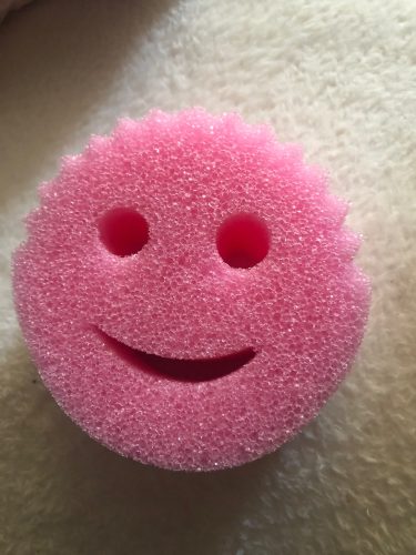 Kitchen Clear Smiley Sponge Dwelling Dishwashing Sponge photo review