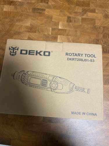 DEKO DKRT200J01 220V Variable Speed Electric Drill Mini Grinder Rotary Tool for Grinding, Cutting, Wood Carving, Sanding photo review