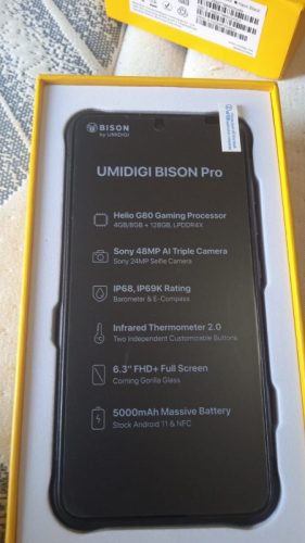 In Stock UMIDIGI BISON Skilled IP68/IP69K World Mannequin Smartphone 8GB 128GB Helio G80 NFC 48MP Rear Digicam 6.3"FHD+ Show 5000mAh photo review