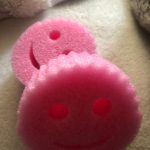 Kitchen Clear Smiley Sponge Dwelling Dishwashing Sponge photo review