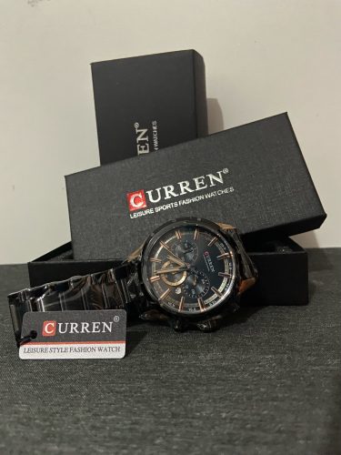 CURREN New Fashion Watches with Stainless Steel Top Brand Luxury Sports Chronograph Quartz Watch Men Relogio Masculino photo review