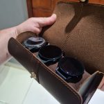 CONTACT'S FAMILY 3 Slot Watch Roll Case Chic Display Watch Box Cow Leather Travel Wrist Jewelry Storage Pouch Organizer Gift photo review