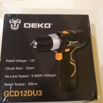 DEKO GCD12DU3 12V Max Electric Screwdriver Cordless Drill Mini Wireless Power Driver DC Lithium-Ion Battery 3/8-Inch 2-Speed photo review