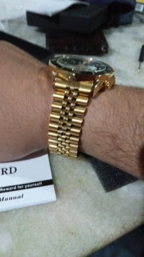 Hot Sale Reward Men Wristwatch Fashion Casual Quartz Watches Stainless Steel Strap Wrist Watch Gift for Father Husband Boyfriend photo review