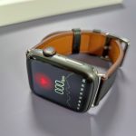 2022 NEW Enterprise Smartwatch Leather-based-based Band Males Women Good Watch Bluetooth Title Wi-fi Charging Well being Bracelet DIY Watch Face photo review