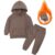 2-12 years old children’s clothing winter new boys and girls’ fleece sweater suit hooded Plush sportswear children’s suit