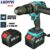 21V 13MM Brushless Electric Drill 115N/M 4000mah Battery Cordless Screwdriver With Impact Function Can Drill Ice Power Tools