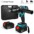 21V Electric Impact Drill Ice Fishing 13MM Chuck Brushless Cordless 2 Battery Screwdriver For Makita Lithium Battery Tools Power