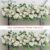 50/100CM DIY Wedding Flower Wall Arrangement Supplies Silk Peonies Rose Artificial Flower Row Decor Wedding Iron Arch Backdrop