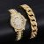 Diamond Women Watches Gold Watch Ladies Wrist Watches Luxury Brand Rhinestone Women’s Bracelet Watches Female Relogio Feminino