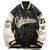 Embroidery Pilot Baseball Jacket Men Hip-Hop Streetwear PU Leather Varsity