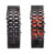 Fashion Black Full Metal Digital Lava Wrist Watch Iron