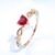 Huitan Easy Coronary heart Ring For Ladies Feminine Cute Finger Rings Romantic Birthday Reward For Girlfriend Style Zircon Stone Jewellery