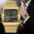 LIGE  2022 New High Model Luxurious Style Males Watches Gold