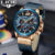 LIGE New Mens Watches Top Brand Luxury Leather Sport Watch Men