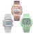 Luxury Women’s Watches Digital Fashion Stainless Steel Link Bracelet Wristwatch Strap Business Electronic Men Clock Reloj Mujer
