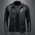 Men's standing collar jacket, motorcycle clothing, fashion trend