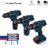New Style 21V 16.8V 12V Electric Cordless Screwdriver 3 Functions Wireless Impact Drill Mini Lithium Battery Charging Hand Drill