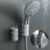 Punch-free Soft Rubber Shower Suction Cup Bathroom Strong Attachable Shower Head Holder Movable Bracket Bathroom Accessories