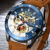 Reloj Hombre Automatic Watches Mens Fashion Sport Leathe