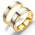 SIZZZ 6mm 4mm Stainless Steel Lovers Couple Rings Gold Wedding Promise Ring For Women Men Engagement Jewelry