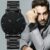 XIIVIIX Mens Business Watches Men Casual Stainless Steel Quartz Wristwatch Calendar Man Leather Watch relogio masculino